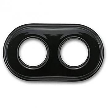 Marco 2 elementos porcelana madera haya negro Fontini Garby Colonial