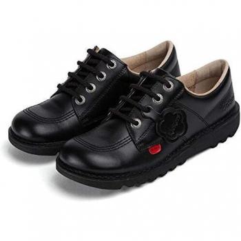 Kickers Unisex Kick Lo Youth Shoes, Black