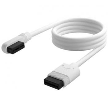 Corsair iCUE LINK Cable 1x 600mm con Conector Rectos/Slim 90° Blanco