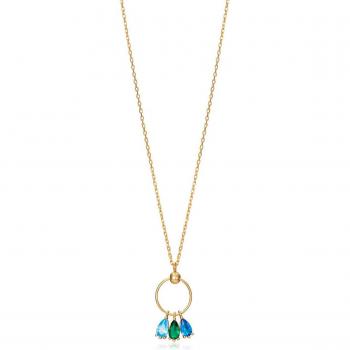 Collar Viceroy Elegant de Plata de Ley con Baño de Oro y Circonitas