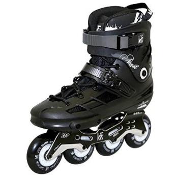 KRF Patín Freeskate 4 Ruedas de 80 mm Angel Negro Unisex Adulto