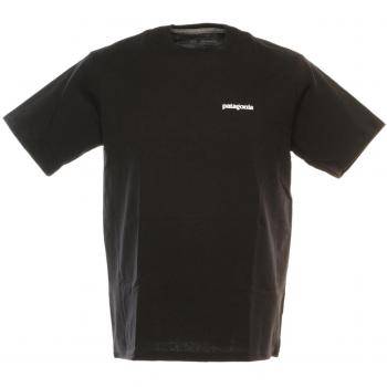 Camiseta Patagonia P-6 Logo Responsibili-Tee Hombre Negra, manga corta, multicolor, talla XL