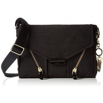 Kipling Ready Now - Bolso al hombro mujer, color negro, talla
