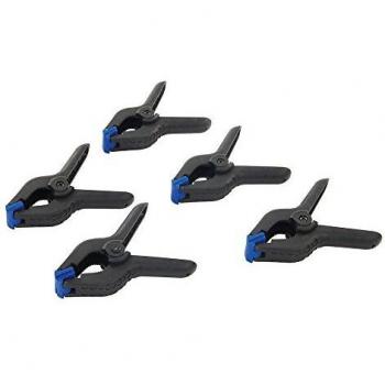 Silverline 250143 Pinzas de Sujeción con Resorte, Mordaza de 110 mm, 5 Piezas