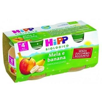 Hipp Bio Puré de Manzana y Plátano 100% 2x80 g (4 meses+)