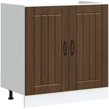 Panel para lavavajillas Lucca de madera contrachapada en roble marrón