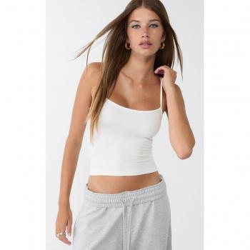 Ecru Strappy Polyamide Top S