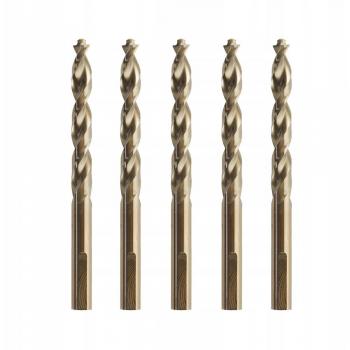 DeWALT DT4947-QZ Broca de 4 mm, fabricada en acero rápido HSS, con recubrimiento de titanio para mayor durabilidad y resistencia al desgaste, ideal para perforar metal, madera y plásticos