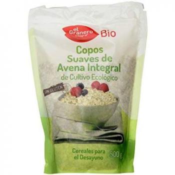 Granero Copos Suaves De Avena Integral Sin Gluten Bio 500 Bolsa 500 Gramos 500 ml