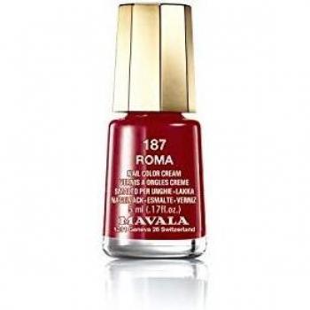 Mavala Mini Color Nail Polish 187 Roma 5ml - Burgundy Red Shade