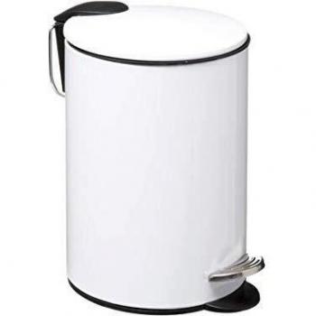 Papelera de baño color blanco 3L cierre silencioso