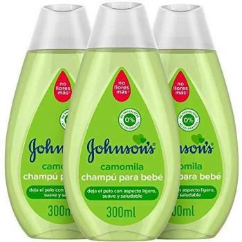 Johnson's Baby Champú Camomila, ideal para toda la familia - 3 x 300 ml