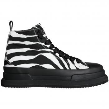 Dolce & Gabbana Zebra High Top Sneakers, Black, Male, Size: EU44/US11