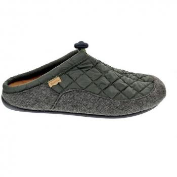 Toni Pons Nadir Um Pantuflas de Hombre Abiertas, Tejido Verde