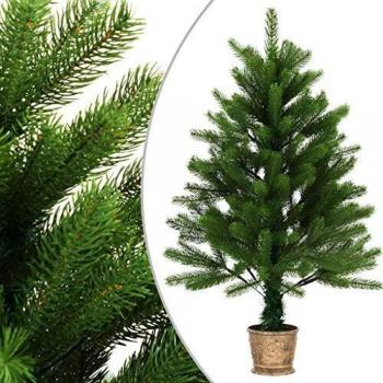 Lifelike 90 cm Green Artificial Christmas Tree with Realistic Needles