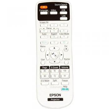 Control Remoto Epson 1566090 para Proyector con Botones en Negro y Blanco