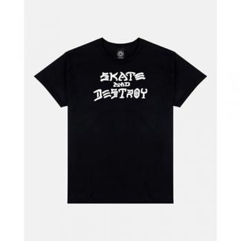 Thrasher Camiseta De Manga Corta Skate And Destroy, Hombre, Negro (Black), Talla L