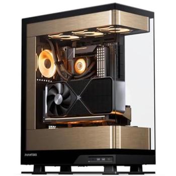 Caja PC Phanteks Evolv X2 Midi-Tower E-ATX, Vidrio Templado, DRGB Negro/Dorado
