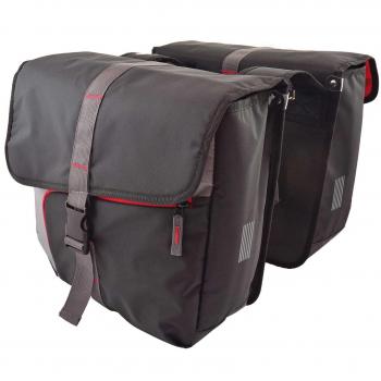 Cordo funda doble Santo, antracit/rojo, 34 x 13 x 38 cm, 35 L, 412359