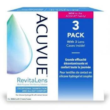 Complete Revitalens Big Pack, 3 x 360 ml solución combinada para lentes de contacto