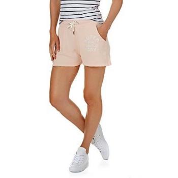 Superdry Pantalones cortos deportivos para mujer con cierre de lazo, color rosa