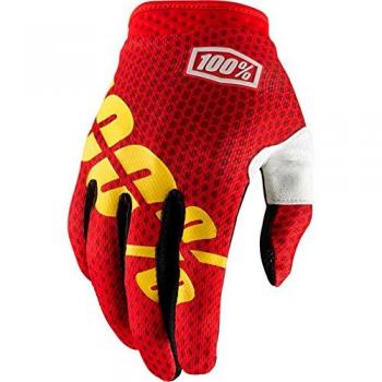 Inconnu 100% iTrack Guante de montaña Unisex, Rojo