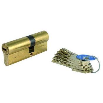 Bombillo de Seguridad Tesa T-80 Latonado 40x50 mm Llave Leva Larga