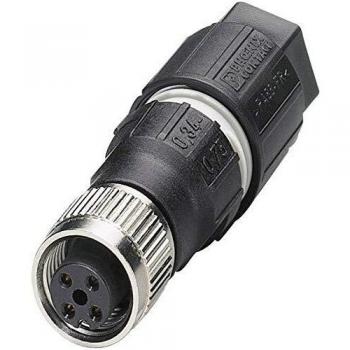 SACC-M12FS-4QO-0,75-M - Circular connector for field assembly