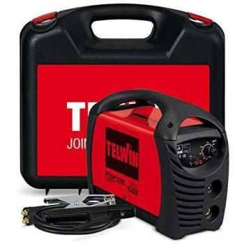 Telwin 815856 Force 145 Soldadora Inverter a Electrodo 150A con Accesorios Soldadura MMA y Maleta Plastico, 230V