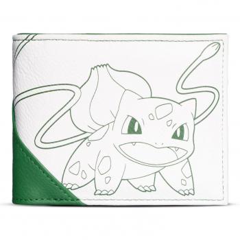 Billetera de cuero con diseño de Bulbasaur, ideal para fans de Pokémon