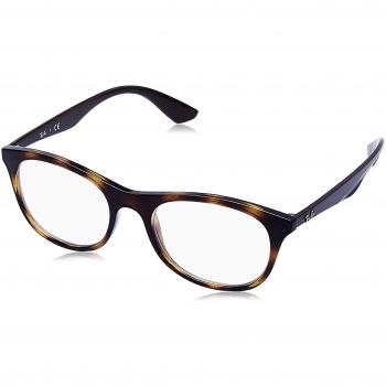 Ray-Ban 0Rx7085, Monturas de Gafas para Hombre, Shiny Havana, 52