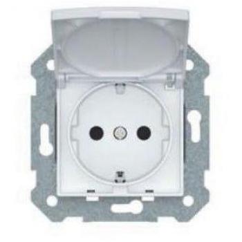Base de enchufe con tapa abatible 2P+TT blanco BJC Viva 23526-2