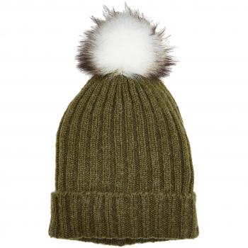 PIECES Pcvaren Hood Noos, Gorro de Punto para Mujer, Verde