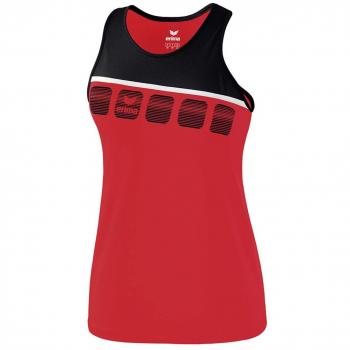 Erima GmbH 1081923 Top de Deporte, Mujer, Rojo/Negro/Blanco, 34