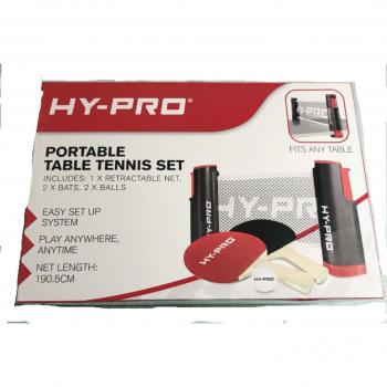 Set Portátil de Ping-Pong NetPro con Red Ajustable y Raquetas Incluidas