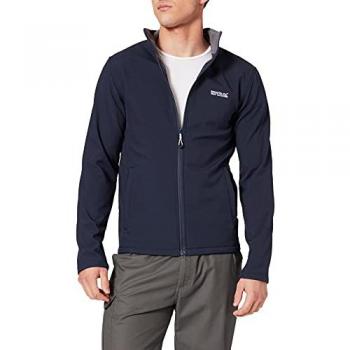 Regatta Men's Water-Repellent Cera V Softshell Jacket - Navy, XXL