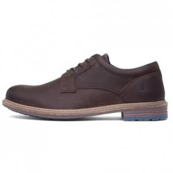 Hush Puppies Julian Men's Brown Leather Lace-Up Oxford Shoes