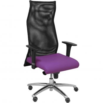 Sillón de Oficina Sahuco Similpiel Morado P&C B24APRP