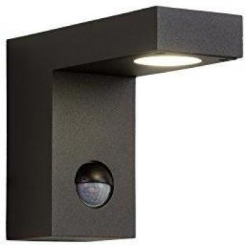 Foco de Pared LED Exterior Texas con Sensor de Movimiento 1x7W 3000K IP54 Antracita