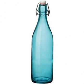 Giara Swing Top - Botella de cristal para cordiales y conservas, color azul