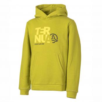 Sudadera Infantil Ternua Kole Hoody Verde Cítrico con Capucha y Manga Larga