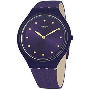 Swatch Reloj Analógico para Mujer de Cuarzo con Correa en Tela SVUV102