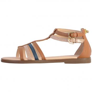 Sandalias Geox Karly Niña Cognac/Avio EU 30 con cierre de cremallera