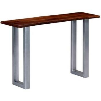 SengentoStyle Wandtafel 115x35x76 cm massief acaciahout en ijzer