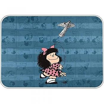 Mafalda 9252637. Vade Escolar de Escritorio, PVC, Colección Mafalda, Avión, 47x33cm
