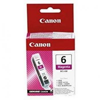 Canon BCI-6 M Cartucho de tinta original Magenta para Impresora de Inyeccion de tinta Pixma iP3000-iP4000-iP4000R-iP5000-iP8500