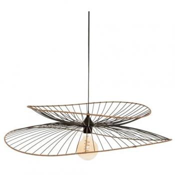 Lámpara de Suspensión 'Alara' Metal Negro Ø69,5x17,5cm
