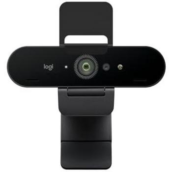 Webcam Logitech Brio 4K - 13 MP, 4096 x 2160 píxeles, USB, micrófono con cancelación de ruido, corrección automática de iluminación HD, compatible con PC/Mac/portátil