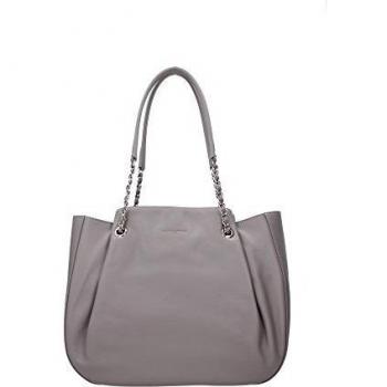 Bolso de Hombro Lancaster Mujer Piel Gris y Plata 57338GRISCHAUD Gris 12x30x35 cm