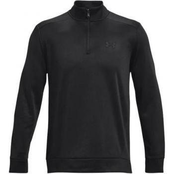 Under Armour Men's Armour Fleece Half Zip Sweatshirt - Black/Black - XXL